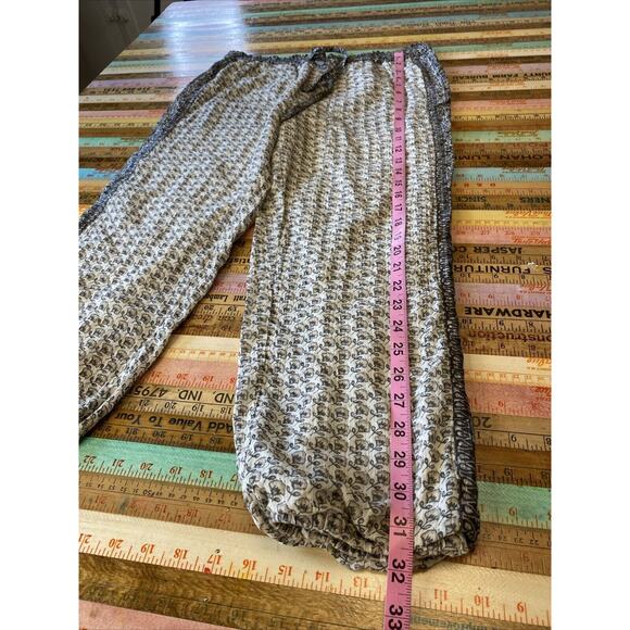JOIE Soft Joie M Ditsy Floral Boho Festival Pant Elastic Waist Drawstring Hippie - Picture 7 of 13